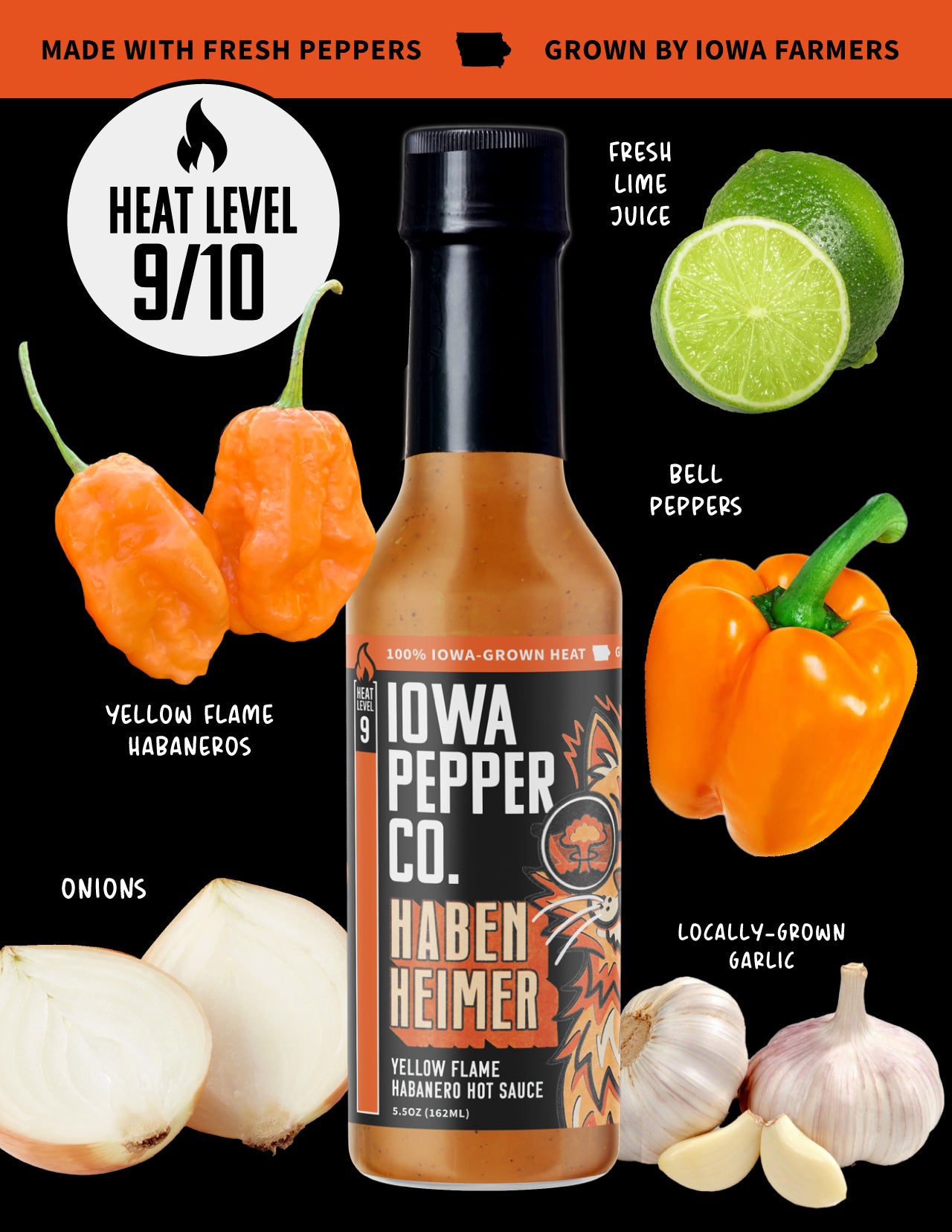 HABENHEIMER HOT SAUCE (9/10 Heat)