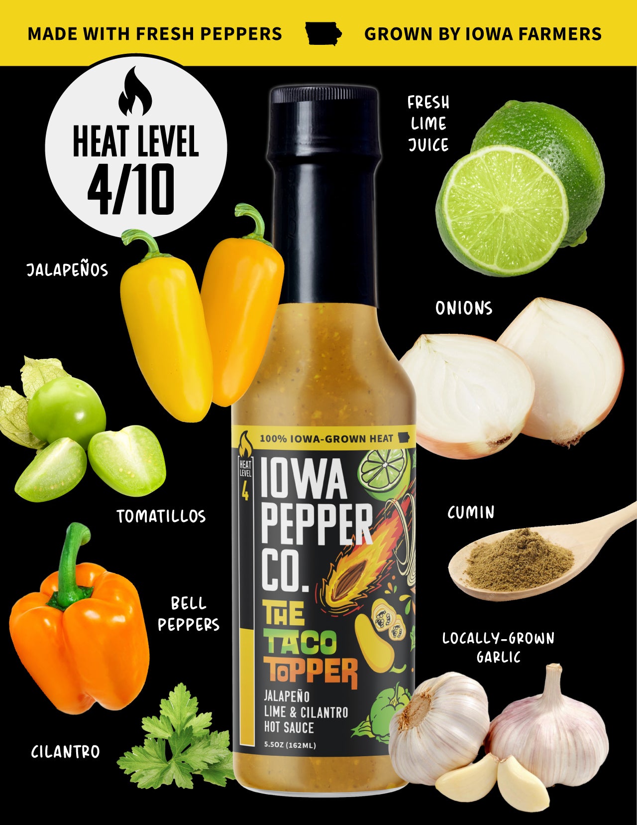 THE TACO TOPPER HOT SAUCE