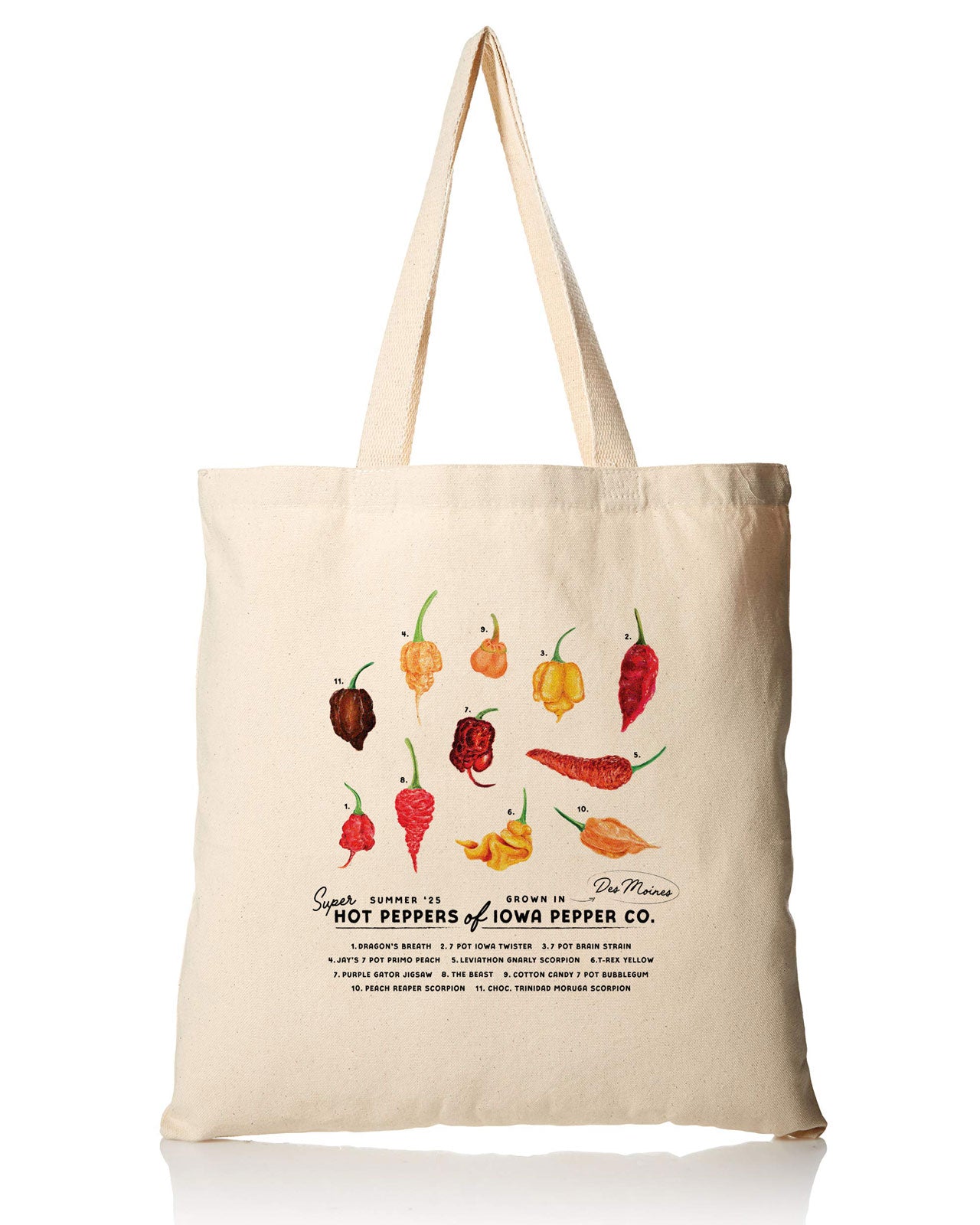 Super Hot Peppers Tote Bag